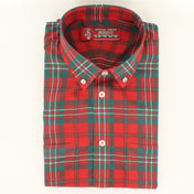 Shirt, Button-down, Peachskin Polyester, in ANY Tartan